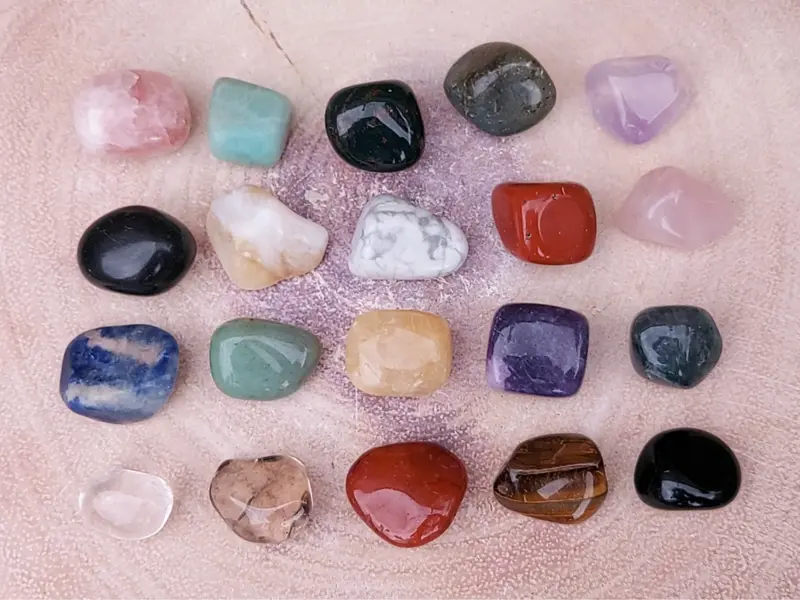 41 Piece Tumbled & Rough Crystal Kit, Popular Tumbled and Rough Gemstones, Starter Crystal Box, UK Seller. 6