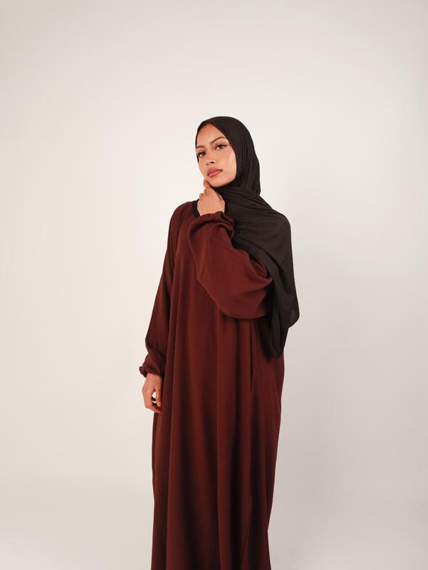Plain Dubai Abaya with Pocket Regular Fit 5