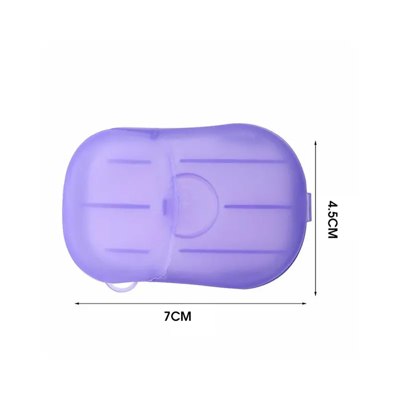 20-100x Portable Paper Soap Dispenser Travel Outdoor Camping Hand Hygienic Wash Compact 7