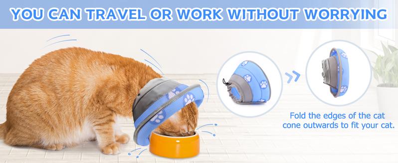 Product Introduction of Cat Cone Collar Soft to Stop Licking After Surgery, Adjustable Soft Cat Recovery Collar for Small Dogs, Puppies and Kittens 5