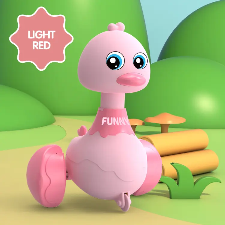 Baby Toy Swing Duck Toy Cartoon Press Vehicles Glide Animal Inertia Pull Back Cars Early Education Toys for Toddlers Boys Girls 6