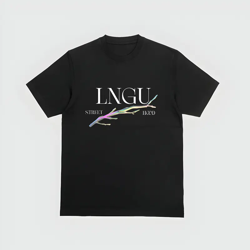 LNGUNATION Front and Back Heavy-duty T-shirt 1