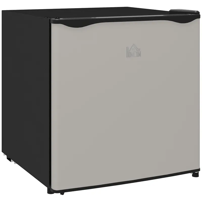 HOMCOM Tabletop Mini Freezer with 35 Litre Capacity, Small Freezer with Reversible Door, Adjustable Temperature and Removable Wire Shelf for Bedrooms, Home Office, Silver Tone 0