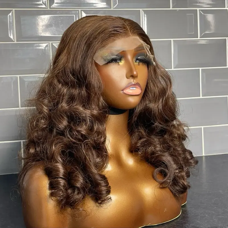 Layered 20” 5*5 SDD bouncy closure wig 6