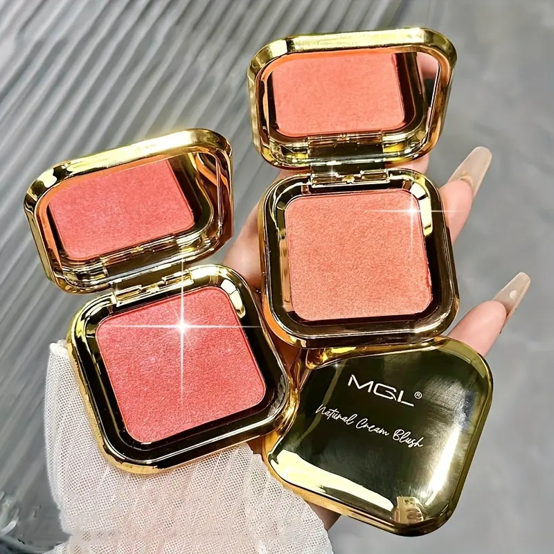 Luxurious Mashed Potatoes Texture Blush - Multidimensional Pigments in Purple, Peach, & Teal - Waterproof, Smudge-Proof, Long-Lasting Radiance for All-Day Beauty 2