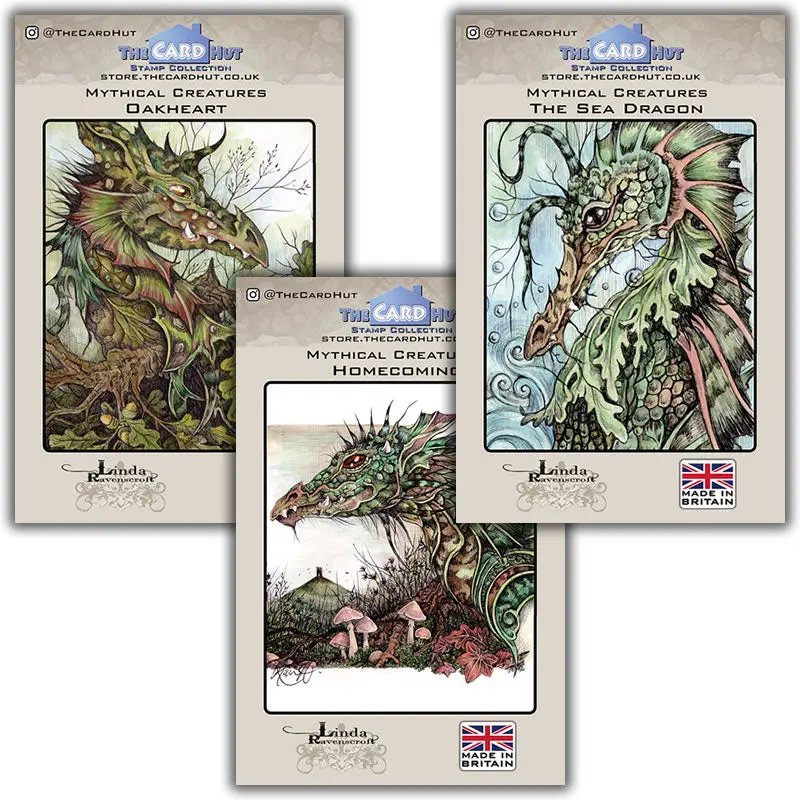 Linda Ravenscroft: Mythical Creatures - Dragon Stamp Collection 0