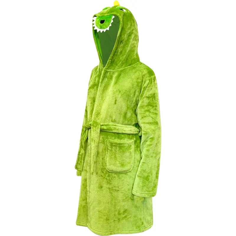 A2Z 4 Kids Girls Boys Bathrobes Crocodile Face Robe Soft Plush Fleece Nightgown Kids Animal hooded Towel Dressing Gown Fluffy & Cosy Hooded Lounge Robe Unisex Animal Novelty Bathrobe 3-14 Yrs 1
