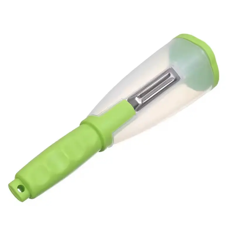 Multifunctional Kitchen Gadget Tools Carrot Peeling Knife Vegetable Fruit Peeler With Storage Box Container Stainless Steel Utensils