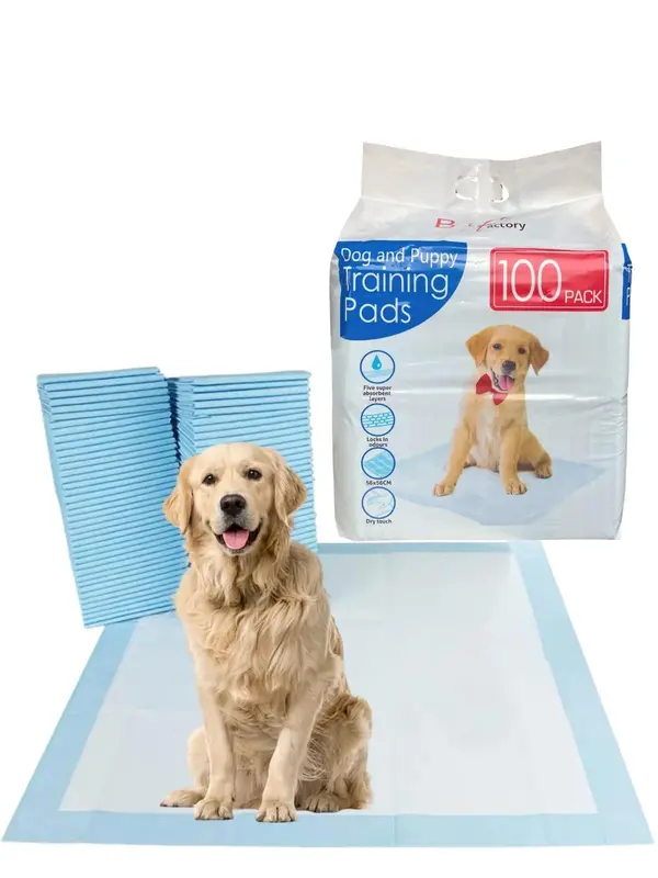100 Large Puppy Training Trainer Train Pads Toilet Pee Wee Poo Dog Pet Cat Mats 0