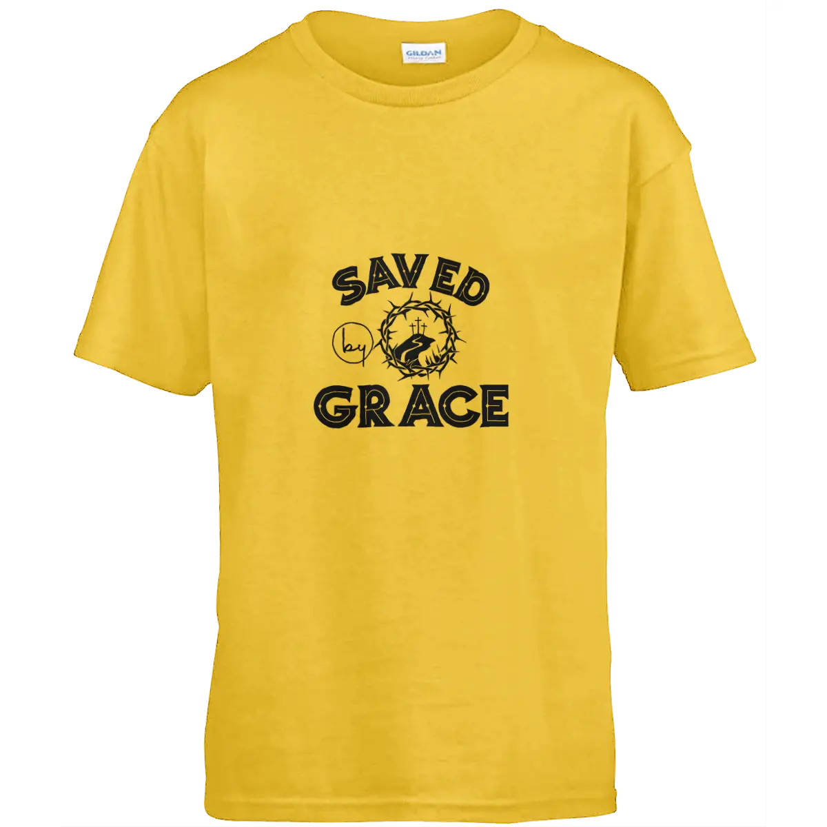 Gildan GD01B Softstyle Youth Ringspun T-Shirt K316ART24-WD07-04 Classic Collar