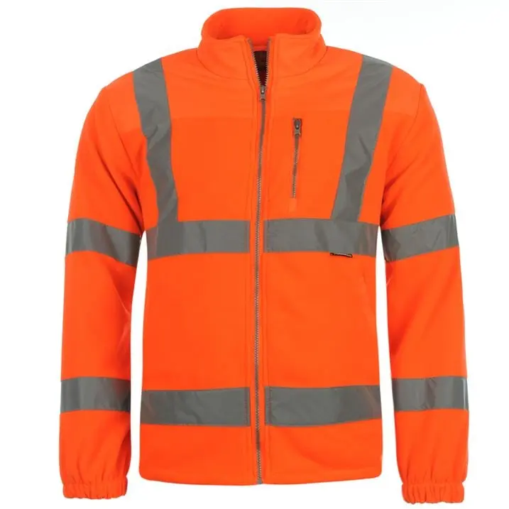 Dunlop Mens Hi Vis Fleece Jacket Outerwear Hi-visibility
