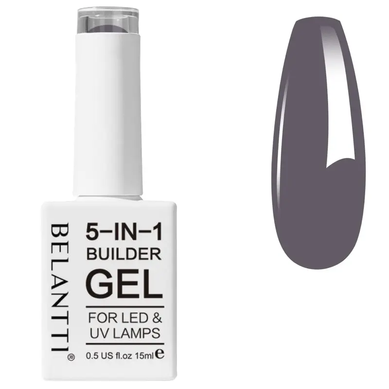 Belantti 5-in-1 Builder Gel UV LED Varnish Polish Multi Use Art Deco Strengthens Glues Nail Nail Care Cosmetic 2