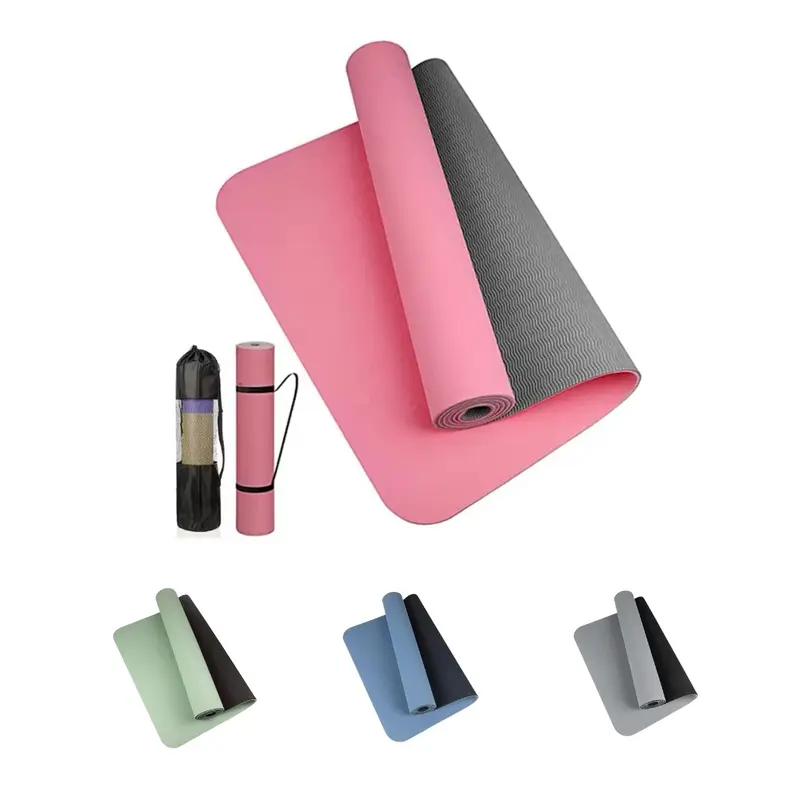 Yoga Mat for Pilates Fitness Exercise TPE - 6mm 0