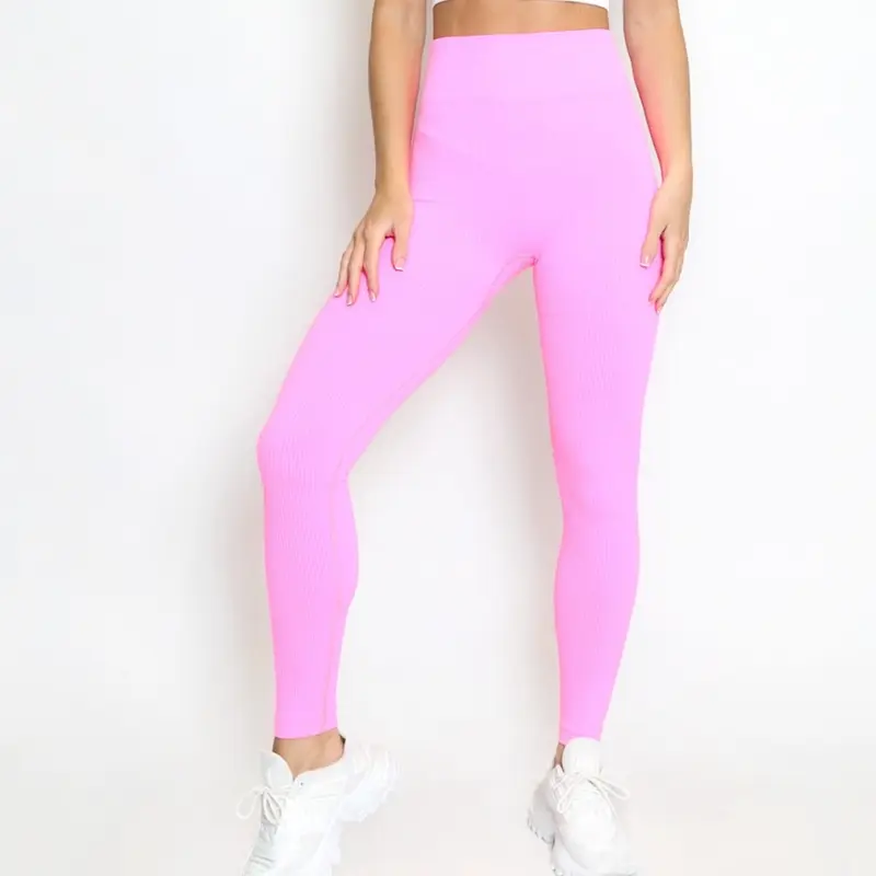 Women’s Ribbed high waist Sports leggings, stylish outerwear, Pants for Gym workout, Ribbed Leggings jigging leggings  pockets 7