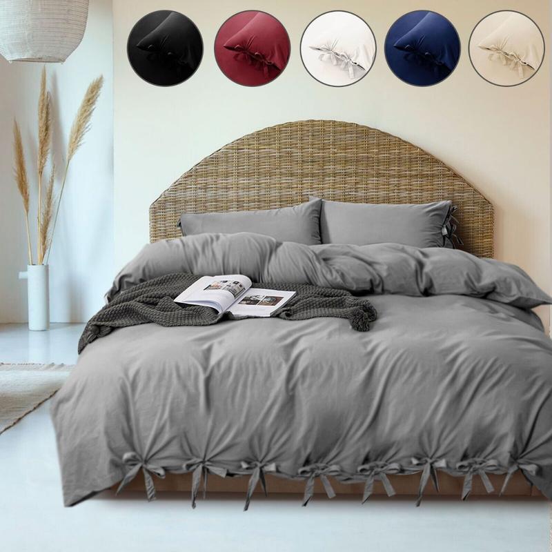 Product Introduction of Luxury Soft Knotted Duvet Cover Set 3 Piece Single Double King Super King Size 1