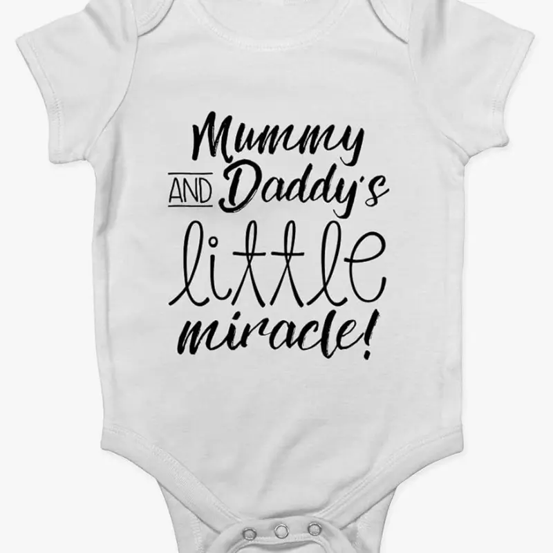 Soft and Personalised Baby Vest with Round Neckline and Snap Closure for Easy Changing - Baby & Maternity - Baby Clothing & Shoes - Bodysuits & One-pieces 5