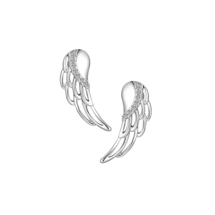 ANGELICA WINGS SILVER EARRINGS