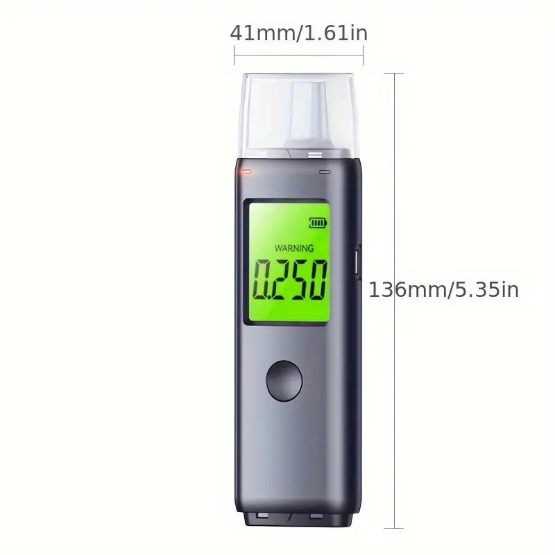 ZBK breathalyzer alcohol tester Blow air automatic testing for drunk driving Rechargeable Two modes of testing 4