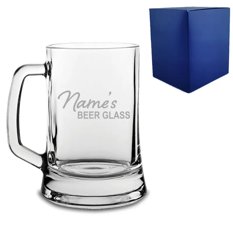 Personalised Engraved Beer Mug Tankard With Name's Beer Glass Design Gifts | Custom Beer Glasses, Beer Lover Mug Gifts For Men 1