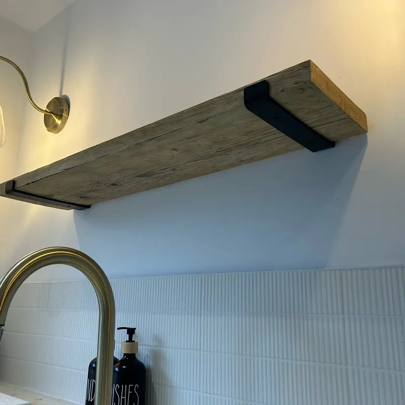 Reclaimed Scaffold Board Shelf, Sturdy, Durable & Handmade Shelves Kitchen 3