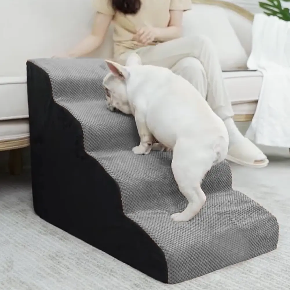 AceHome 2/3/4 Pet Steps Comfy Non-Slip Pet Steps with Removable Cover