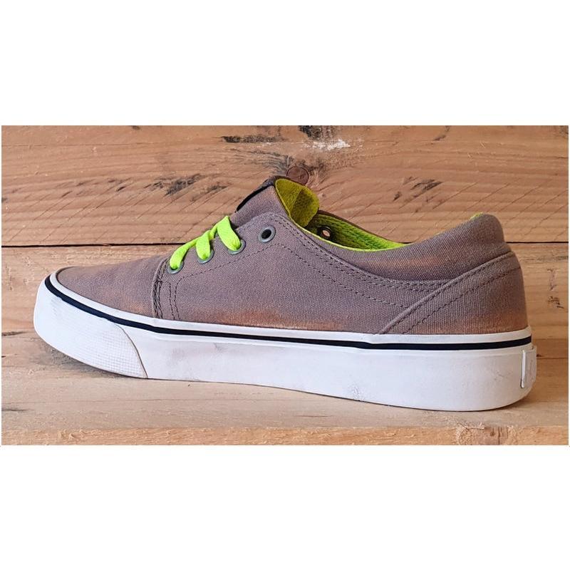 DC Trase Skating Trainers light brown/White/Green UK5/US6/EU37 4