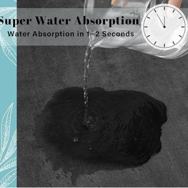 Super Absorbent Memory Foam Floor Mat, Rapid Dry, Anti-Slip, Luxurious Comfort for Kitchen, Bathroom, Bedroom, Living Room - Stylish Home Decor Rug, Ultra Absorbent & Non-Slip Memory Foam, Machine Washable, Soft Velvet Bath Mats, Easier to Dry crazy  red 6