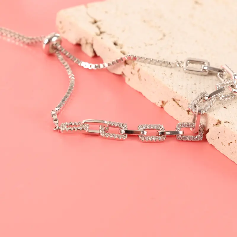 Slider Link Chain Bracelet 8