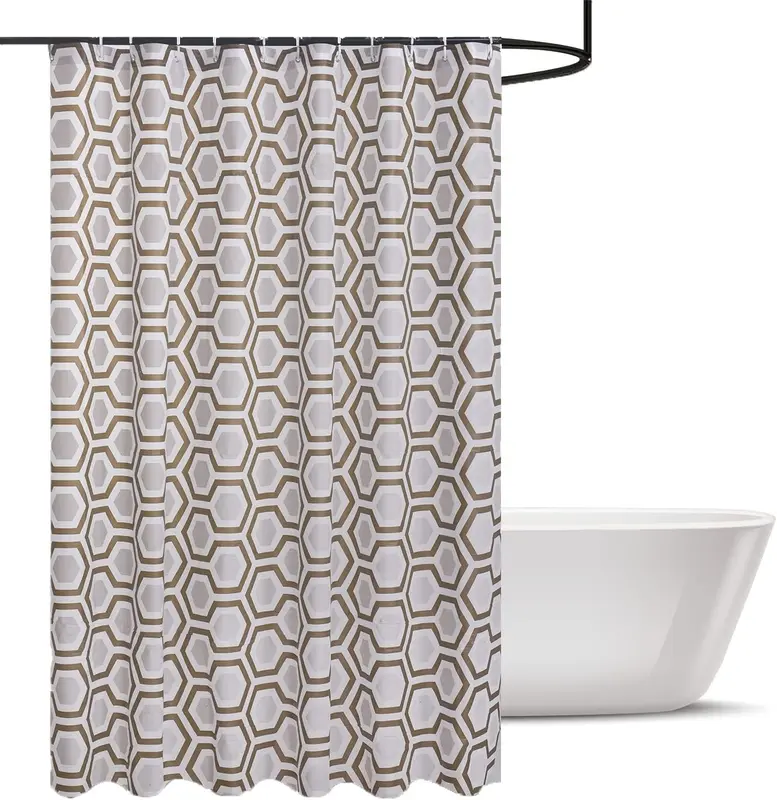 Mould & Mildew Resistant Shower Curtain – Heavy-Duty Water-Repellant Fabric for Bathrooms 3