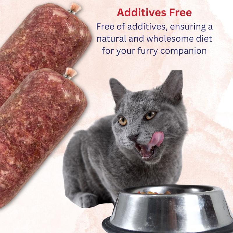 Cat Food Frozen Chicken Mince 16X250g Chubs. BARF Raw Diet real petfood 3
