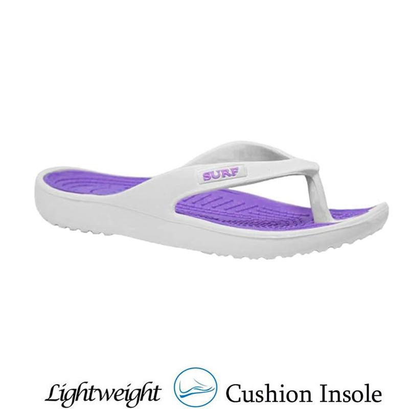New Ladies Womens Flip Flops Cushion Sole Beach Summer Toe Post eva Sandals Surf Girls Sliders Pool Holiday Shoes Comfort Flipflop Water Proof Flat Walking Shoes 4