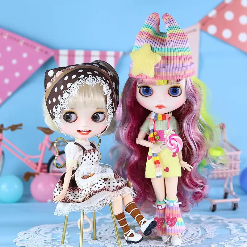 ICY DBS Blyth Doll BJD Joint Body White Skin Dopamine Girl Set 1/6 Toy 30cm Girl Gift Anime 0