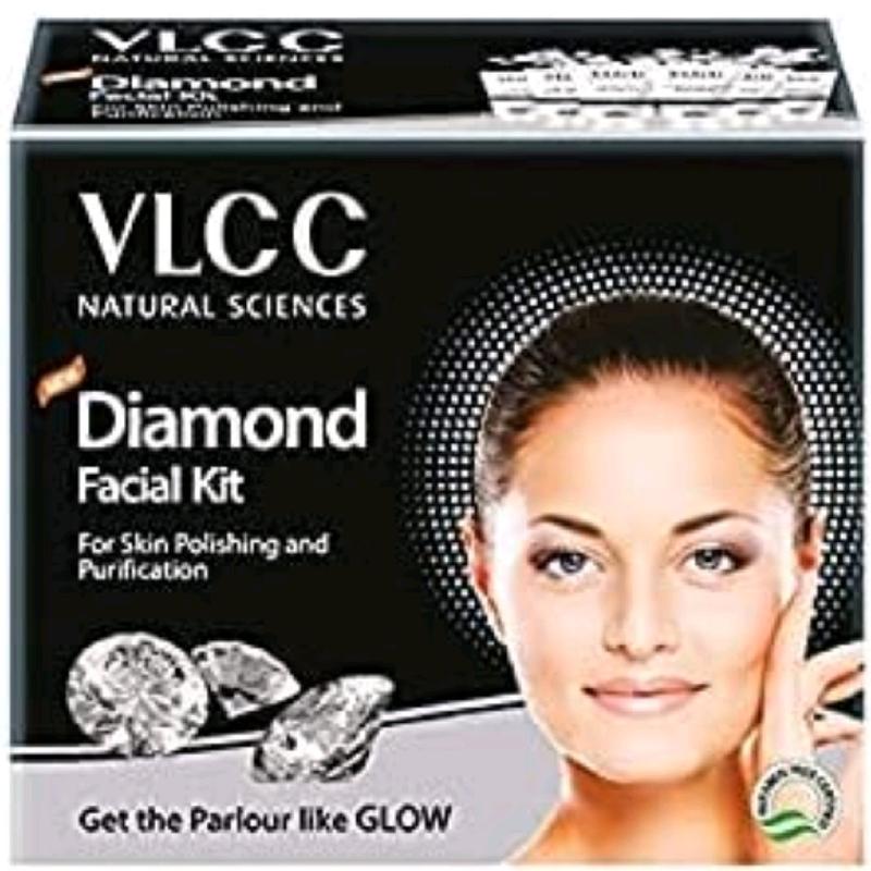 VLCC Party Glow Diamond Facial Kit  60g Moisturise Flawless Smooth Radiant Polish Glow Skin Skincare Cleansing Facial Wash Moisturizer Hydrating Cleanser 1