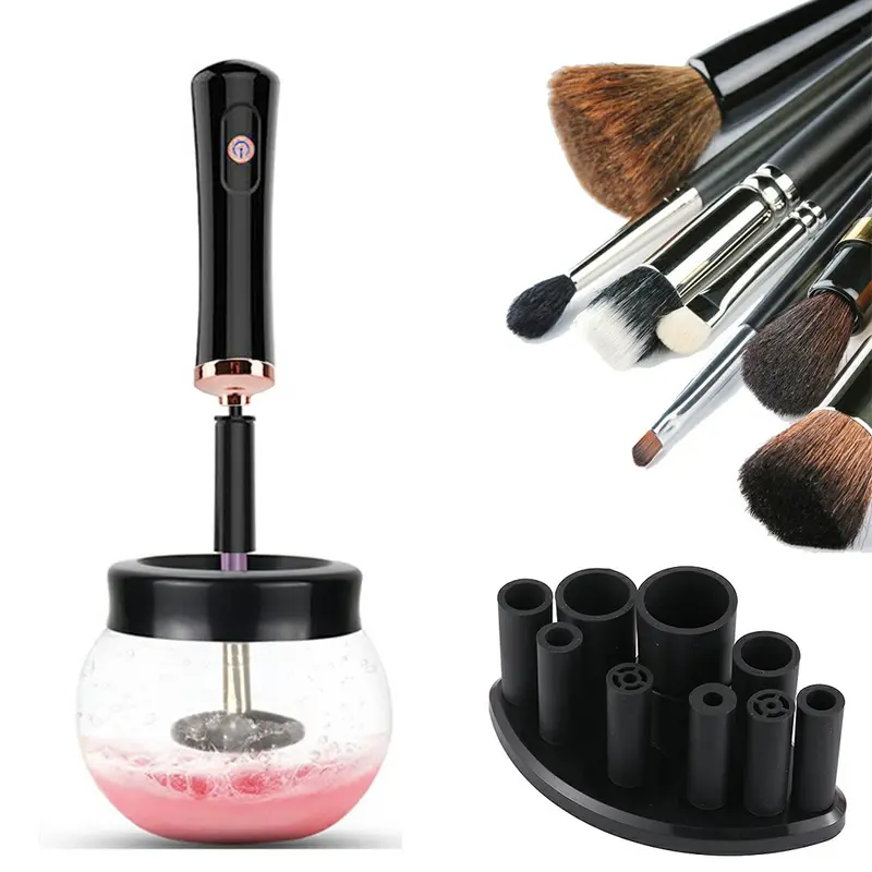 Electric Make up Brush Cleaner Dryer Set Machine Cosmetic Auto Clean Quick Dry Makeup Cleansing 8