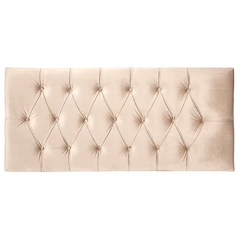 PLUSH VELVET CHESTERFIELD HEADBOARD 20" HIGH MBU 3ft SINGLE 4ft DOUBLE KINGSIZE 3