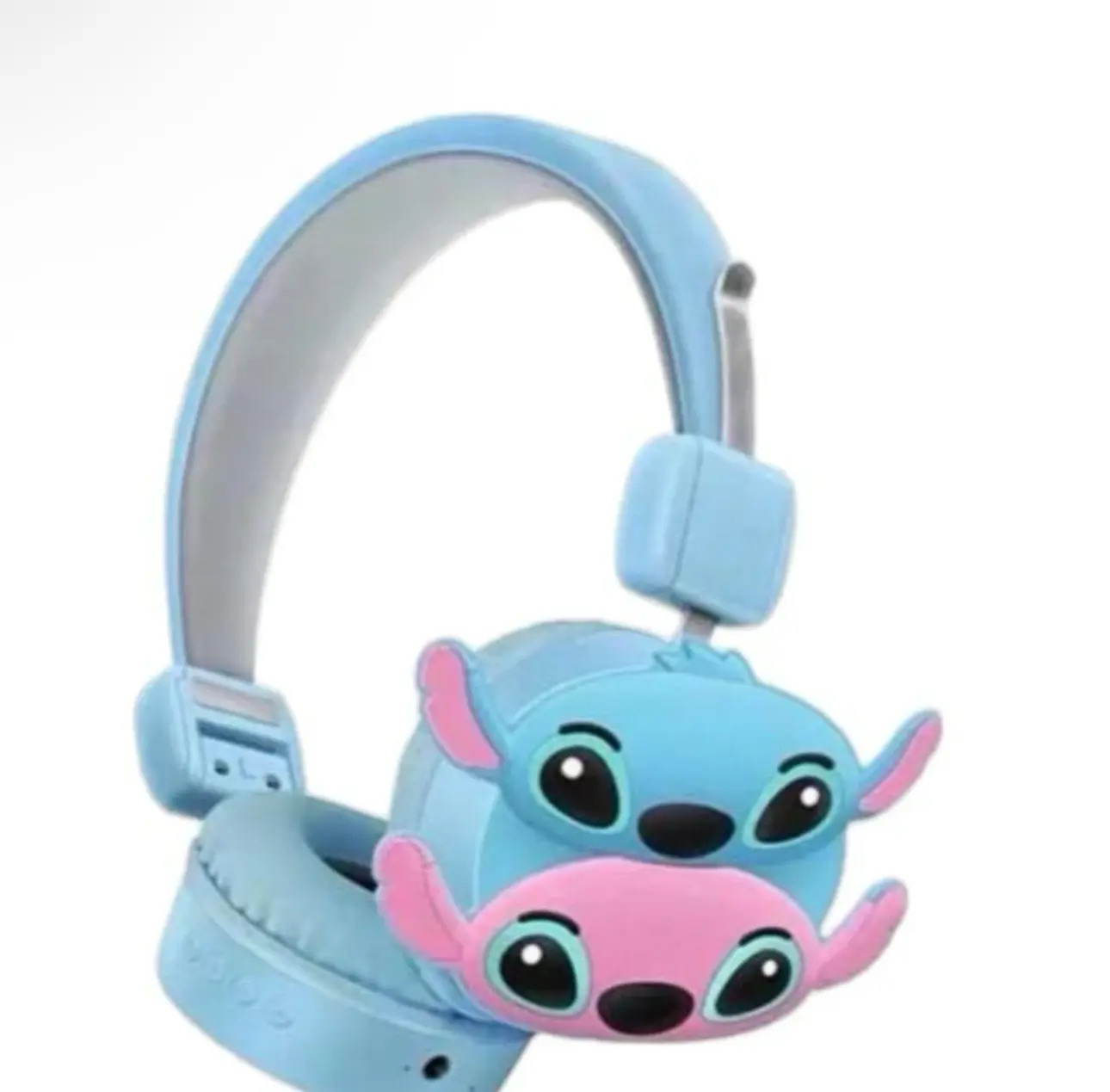 Cute stitch blue on ear headphones wireless Bluetooth Wireless Headphone