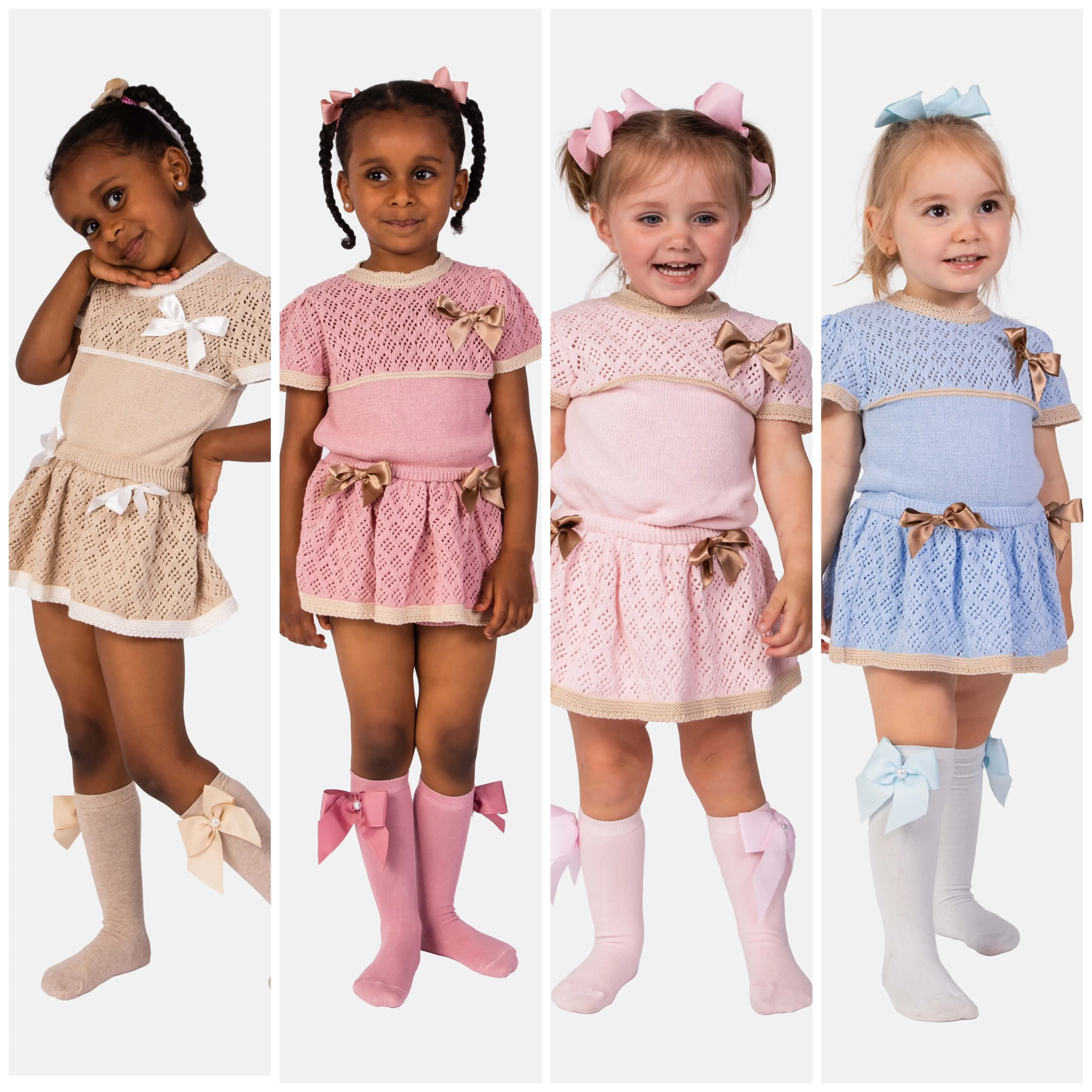 Baby Girl Rachel Collection 2-piece Spanish Knitted Set - Normal Fit