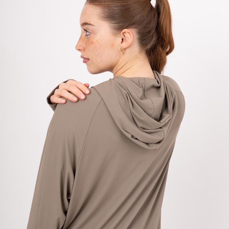 Stone Olive - Modest Activewear Hoodie 4