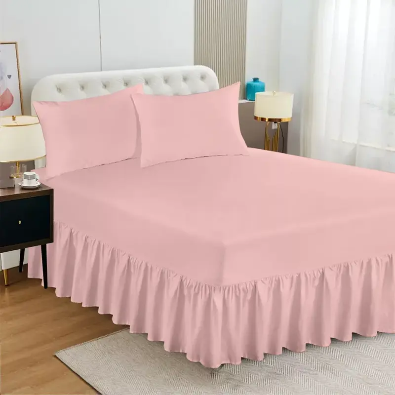 Extra Deep Fitted Valance Sheet Bed Sheets Single Double King Size OR Pillowcase 8