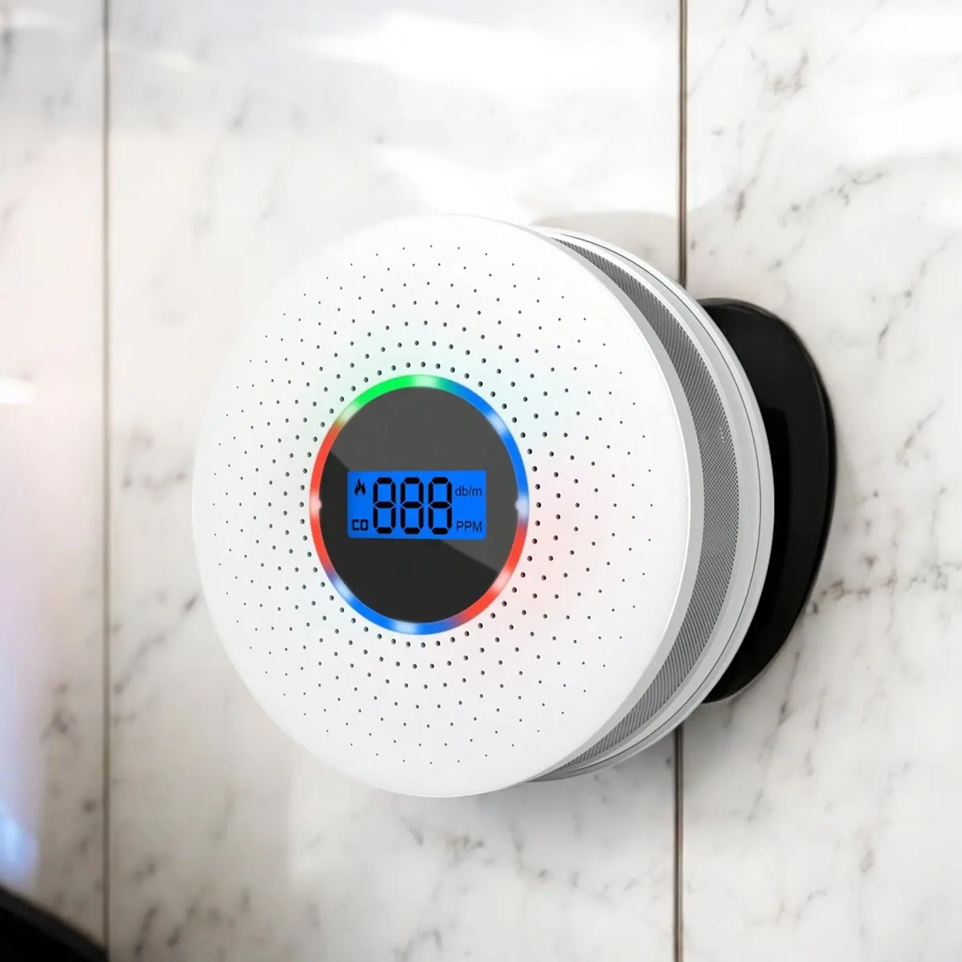 Combination Smoke And Carbon Monoxide Alarm Detector, Super value at the lowest price, Dual Sensor Smoke Alarm And Carbon Monoxide Detector And Replaceable Battery Smoke And CO Alarm With Digital Display For Your Home, Garage, Office