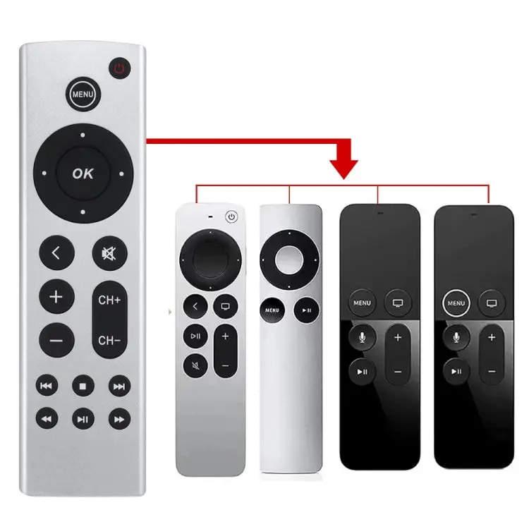 For Apple TV Remote Control 4K / HD A2169 A1842 A1625 Without Voice, Ordinary Style 0