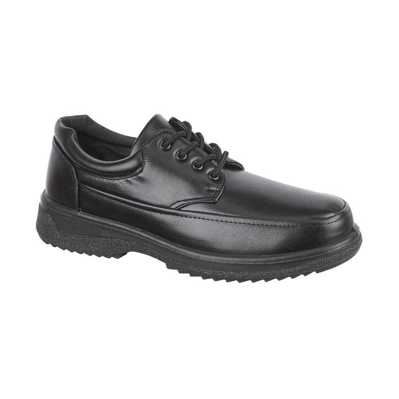 Men's Faux Leather Lace Up Comfort Black Formal Work Office Walking Boys School Shoes Lightweight 0