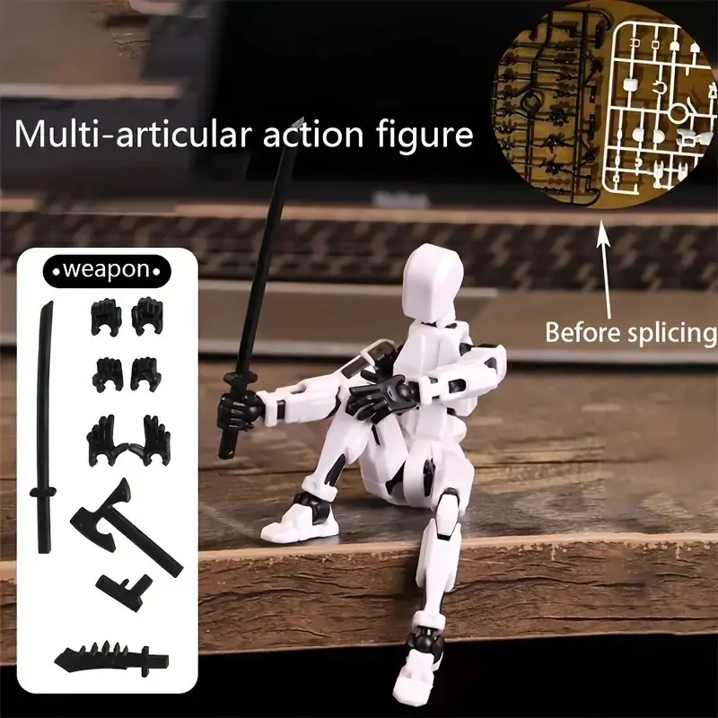 DIY 3D Action Figure Kit Dummy 13 D13 Joint Movable Polycarbonate Material for Creative Play 3D Printing 8