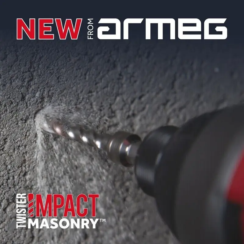Armeg Stubby Twister Impact Driver Rated Masonry Drill Bits,Sizes In 4mm To 7mm 1