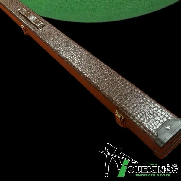 Luxury Hand Crafted Leather 3/4 jointed Hard Snooker Cue Case 3 COLOURS