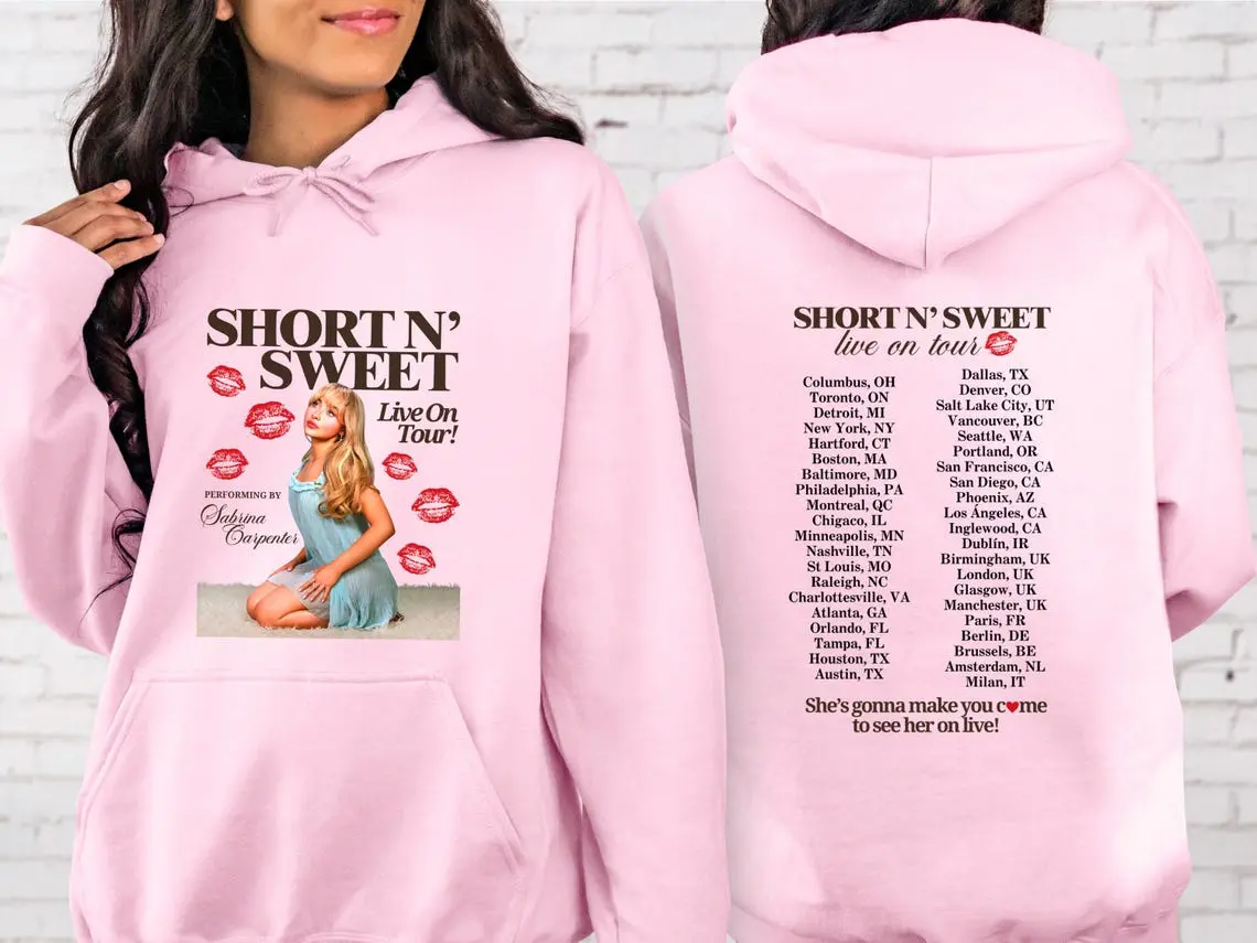 Sabrina Carpenter Hoodie, Short n Sweet Tour Hoodie, Sabrina Carpenter Sweatshirt, Sabrina Tour Hoodie, Carpenter Concert Hoodie