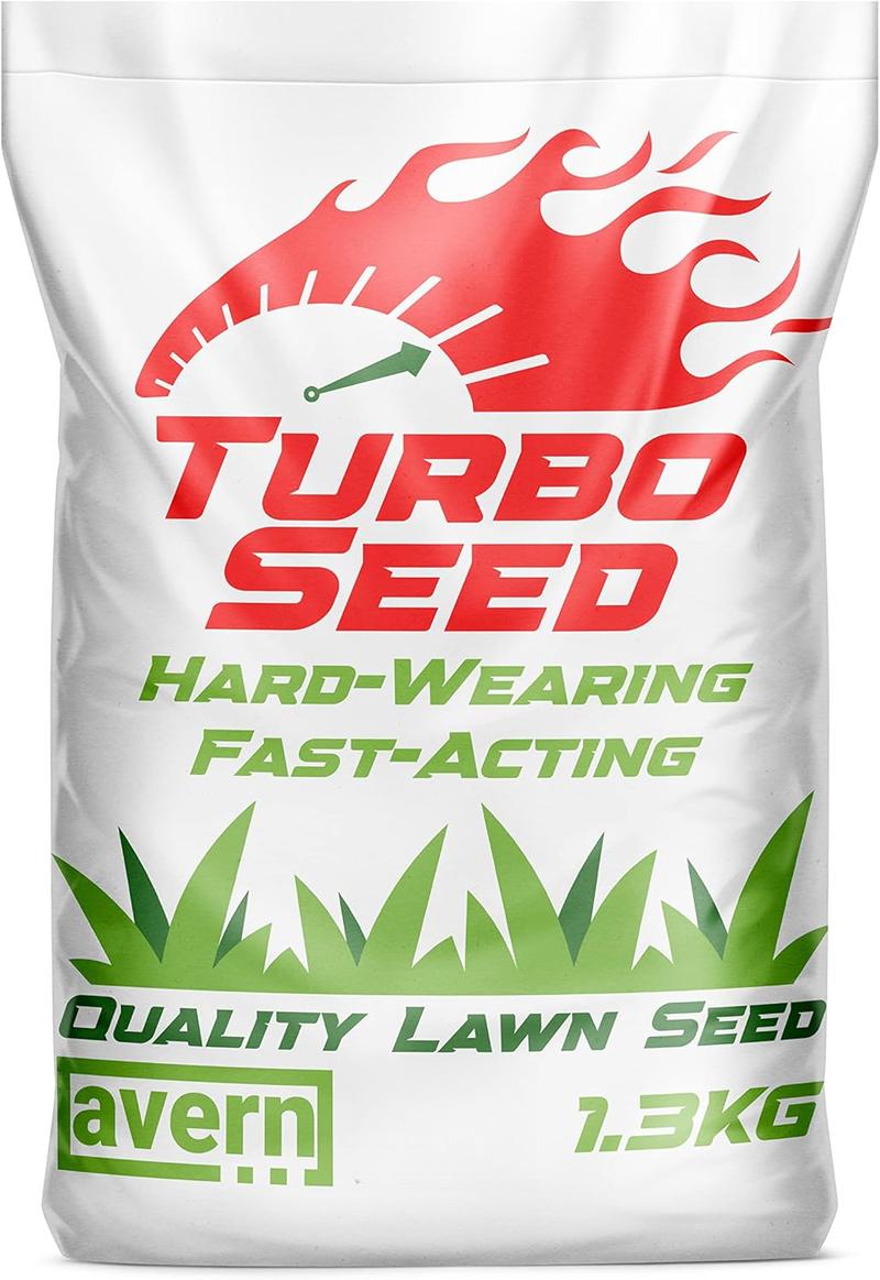 Product Introduction of Turbo Grass Seed 1.3KG, Fast Growing Lawn Seed, Hard Wearing Grass, Dog Friendly, Can Germinate as Quick as 7 Days, Ideal for Overseeding or New UK Gardens (1.3KG, Upto 78 sqm Coverage) 2