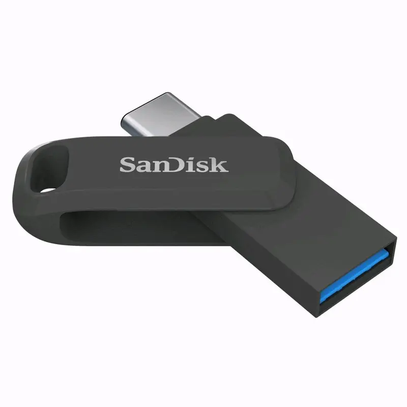 SanDisk 128GB Ultra Dual Drive Go USB Type-C Flash Drive, up to 400 MB/s, with reversible USB Type-C and USB Type-A connectors, for smartphones, tablets, Macs and computers, Black 0
