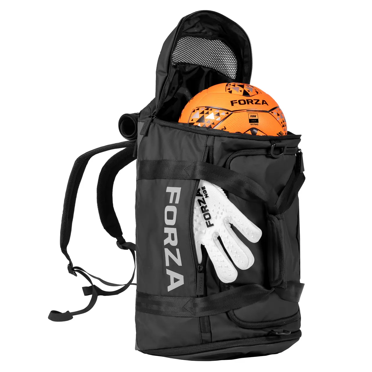 FORZA Sports Ball Duffle Backpack | Carefully designed to fit any sized FORZA sports ball!