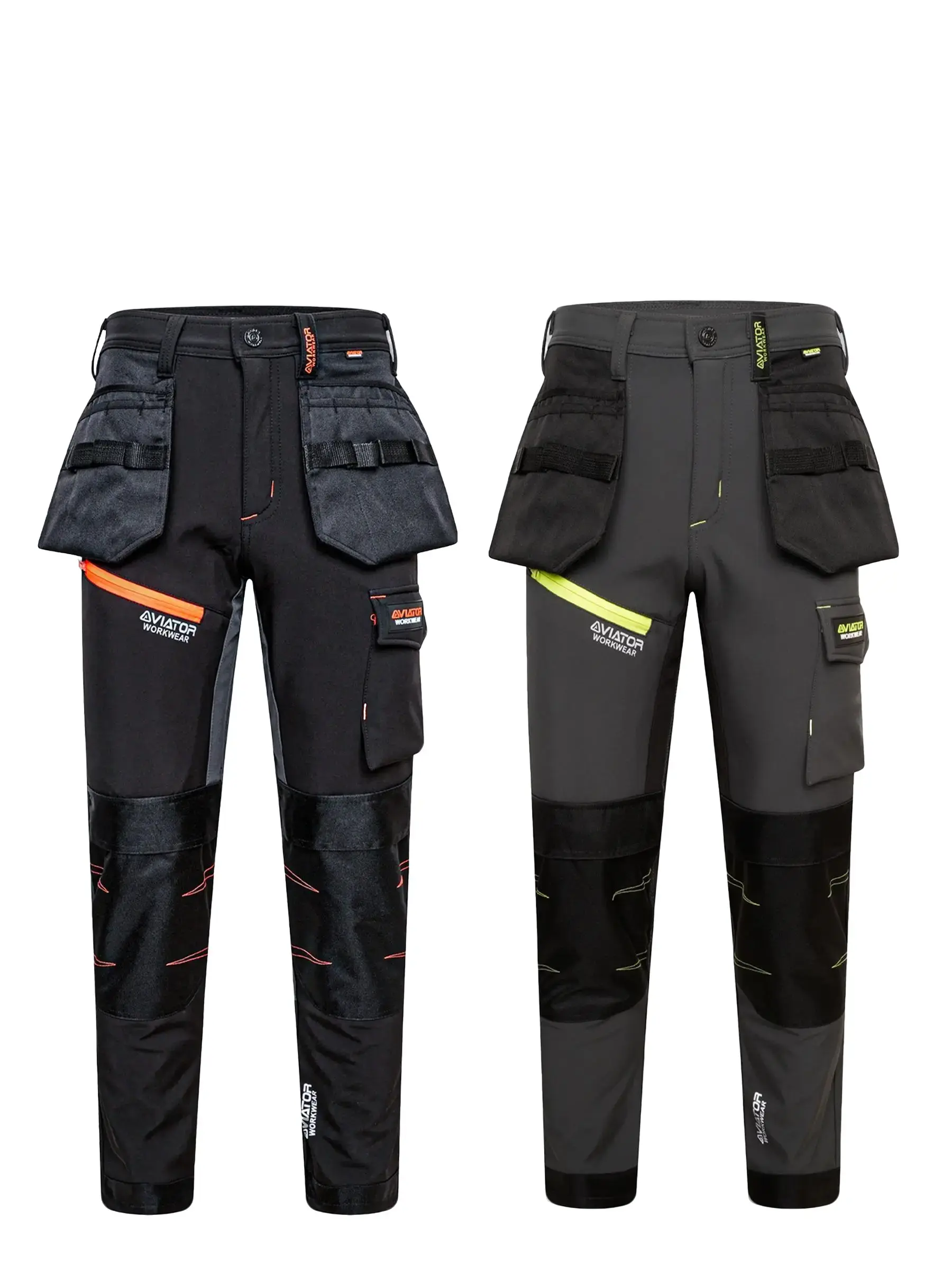 Men's Waterproof Softshell Cargo Trouser with Multi Zip Pockets Durable Safety Outdoor Work Wear Bottom Pants Menswear Beige